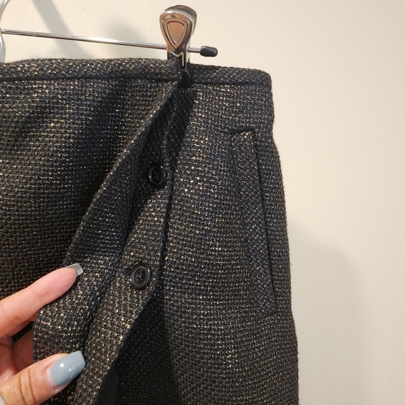 Banana Republic Metallic Tweed Mini Skirt Size 8 NWT - Picture 8 of 13